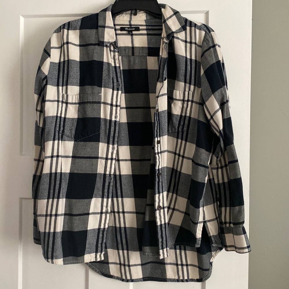 Madewell oversized flannel, size small